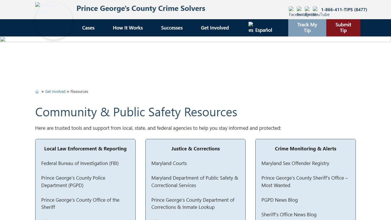 Resources - PG Crime Solvers